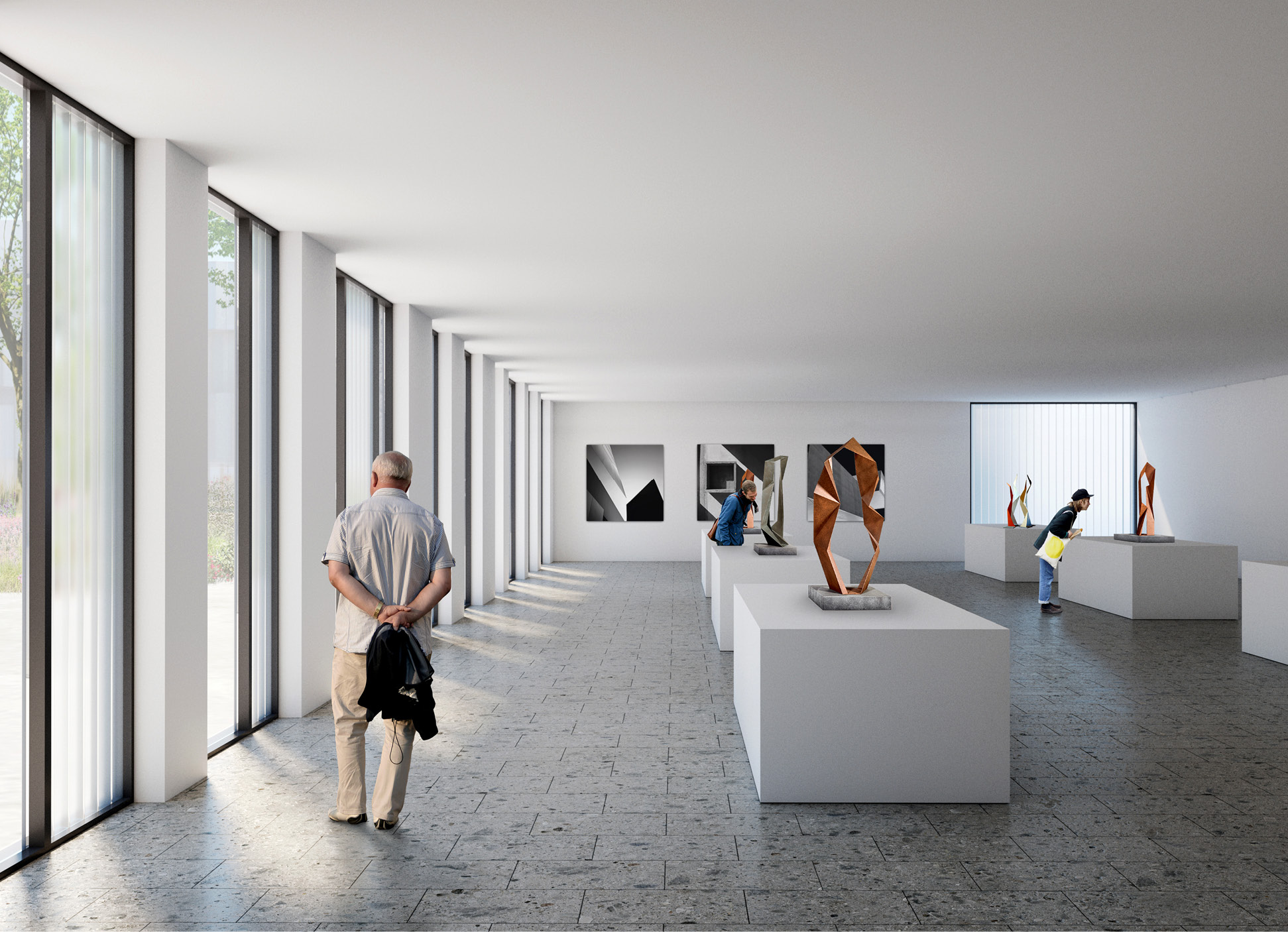 Foro: exhibition space perspective | Jacob Bley Griffiths