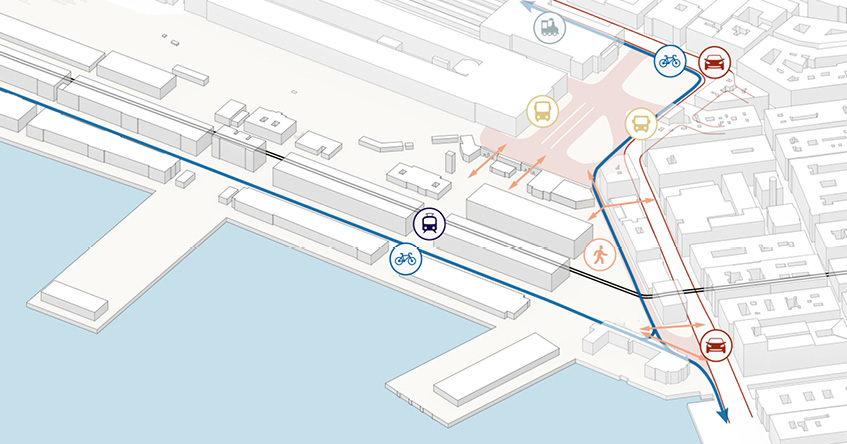 Trieste Porto Vecchio: mobility strategy | Jacob Bley Griffiths